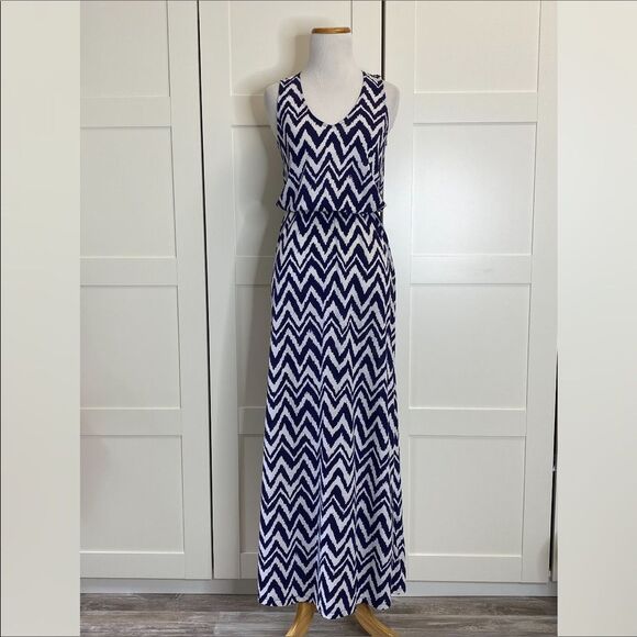 Lilly Pulitzer Dresses & Skirts - Lilly Pulitzer Mills Maxi Get Your Chev On Chevron Racerback XS